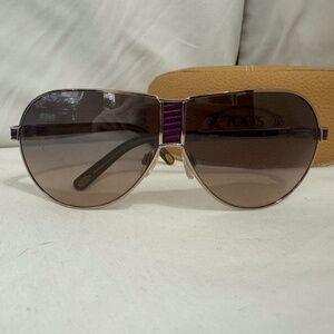Tod's Women's Sunglass 07 Col 34x (Purple and Gold)
